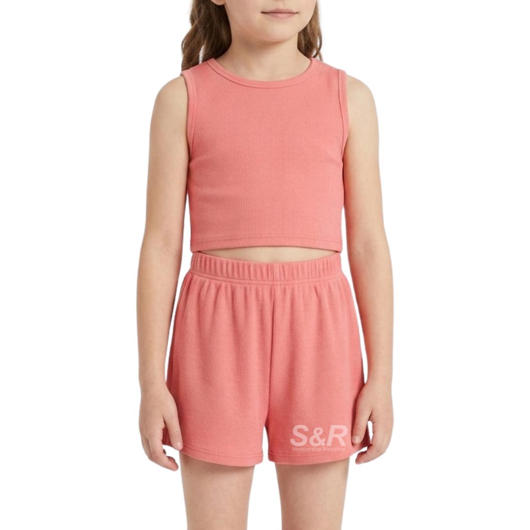 Cotton Tree Girl's Loungewear Set (Color may vary)